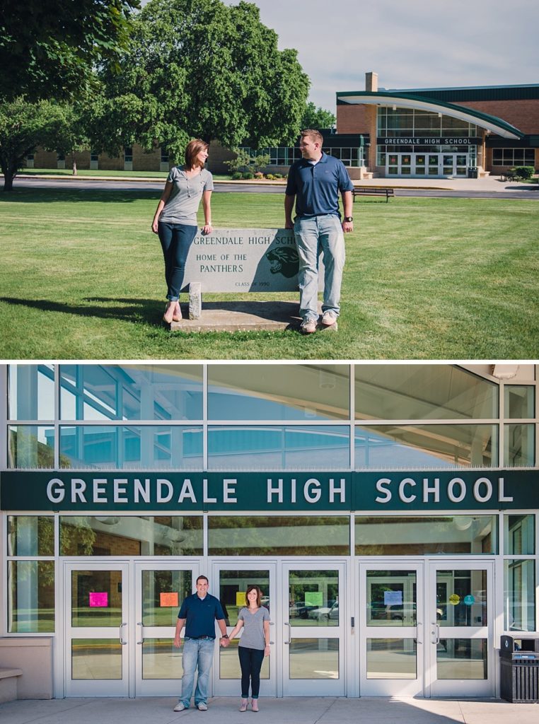 Sarah + Andy Greendale High School Engagement