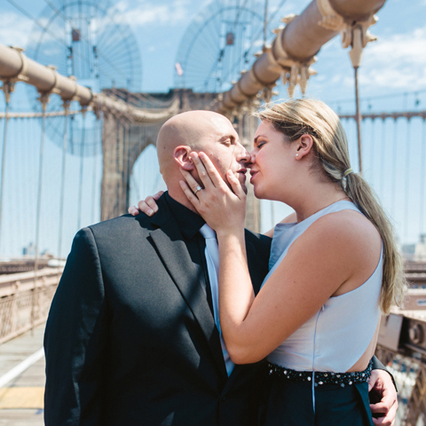 Brooklyn Bridge - New York Engagement Photos - The Paper Elephant